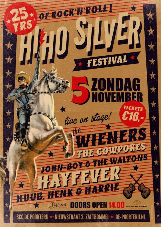 Hi Ho Silver Festival: zo 5 nov Zaltbommel